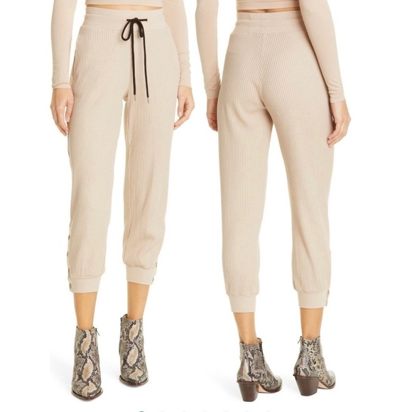 The Range Pants - New! Revolve The Range ribbed waffle knit jogger pants with button ankles Size M